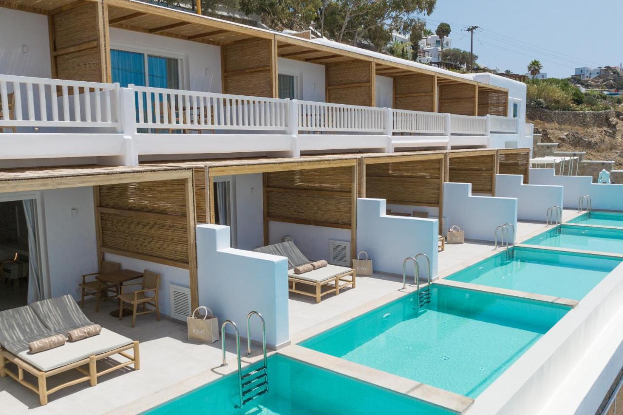 Icon Mykonos Hotel Megali Ammos  Bagian luar foto